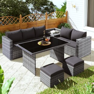 Orlando outdoor corner sofa dining outlet set 5 piece